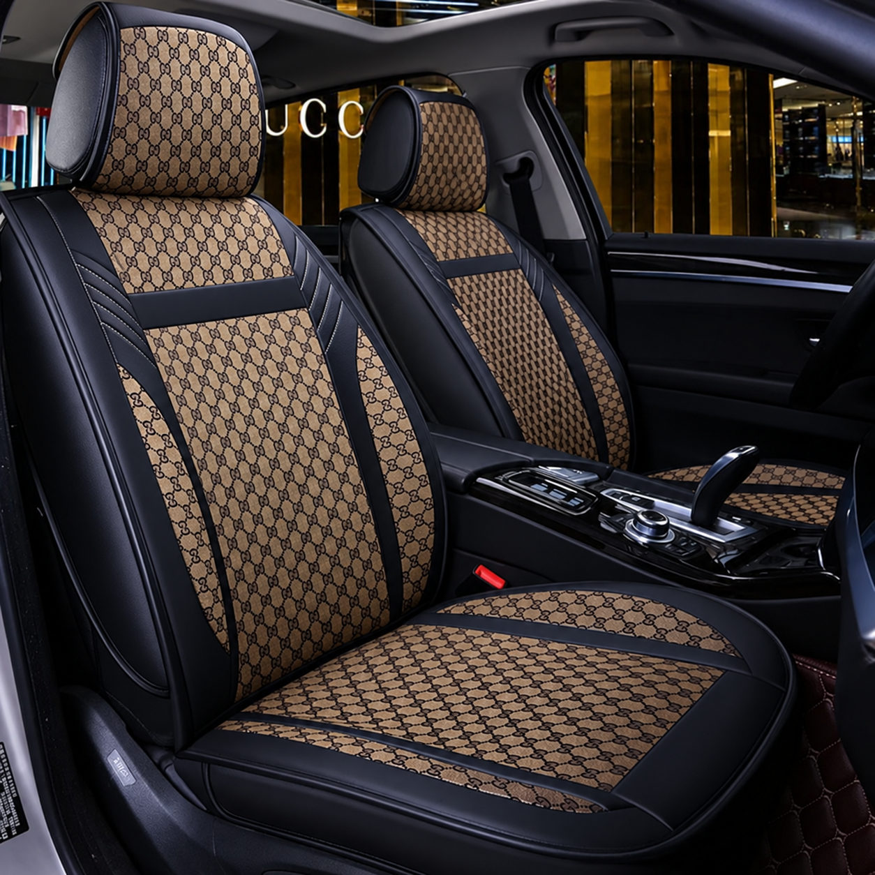 Luxury Car Seat Covers For 5 Seater Car  (Front And Rear)