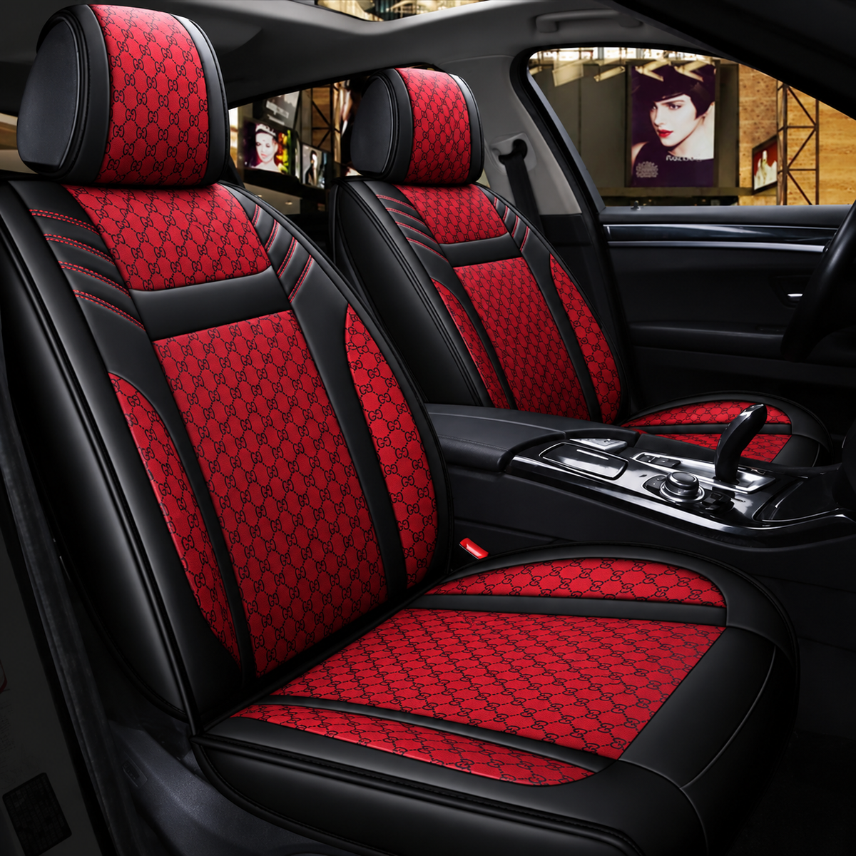 Luxury Car Seat Covers For 5 Seater Car  (Front And Rear)