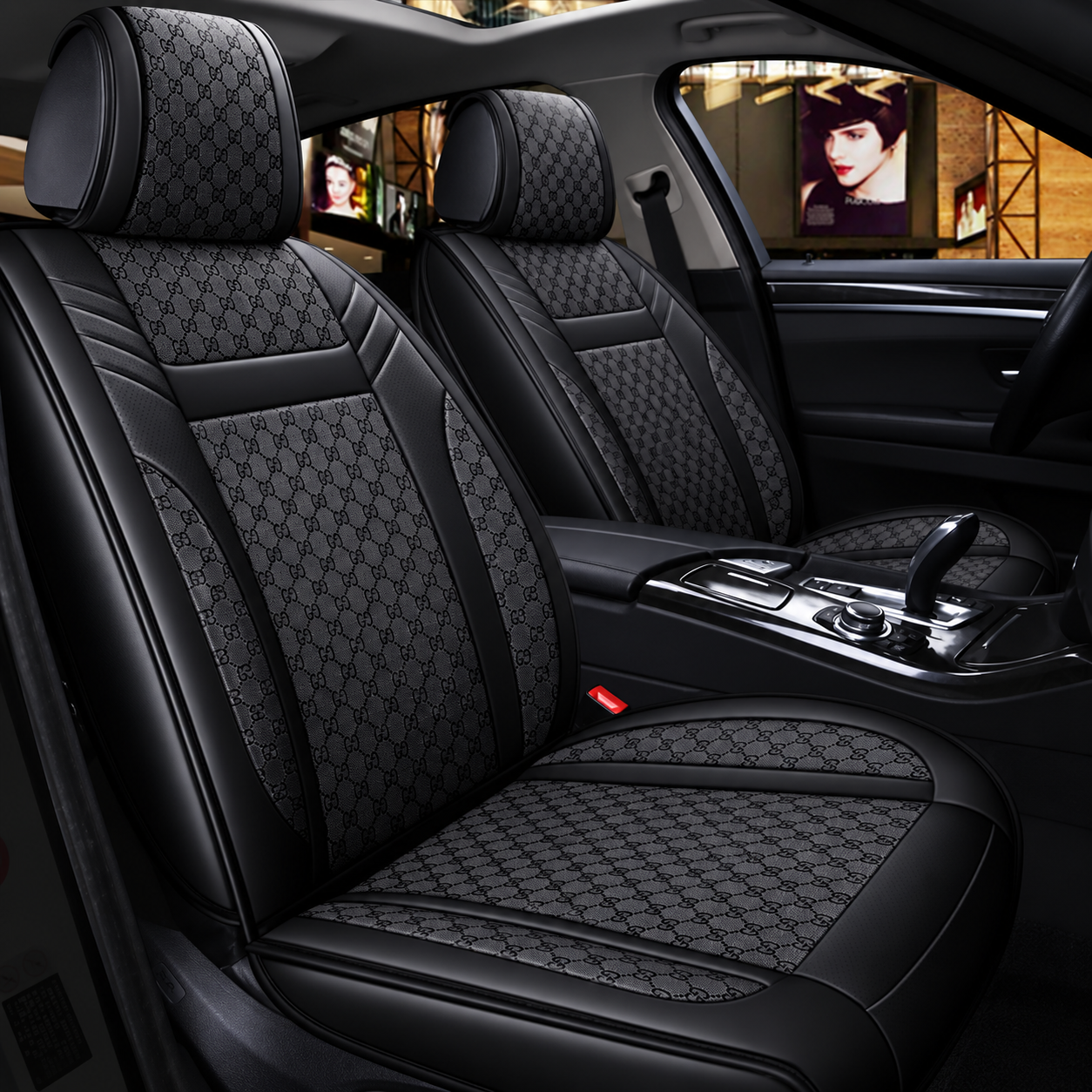 Luxury Car Seat Covers For 5 Seater Car  (Front And Rear)