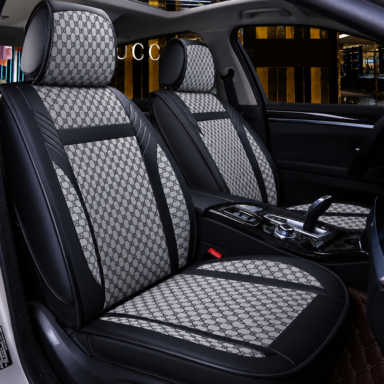 Luxury Car Seat Covers For 5 Seater Car  (Front And Rear)